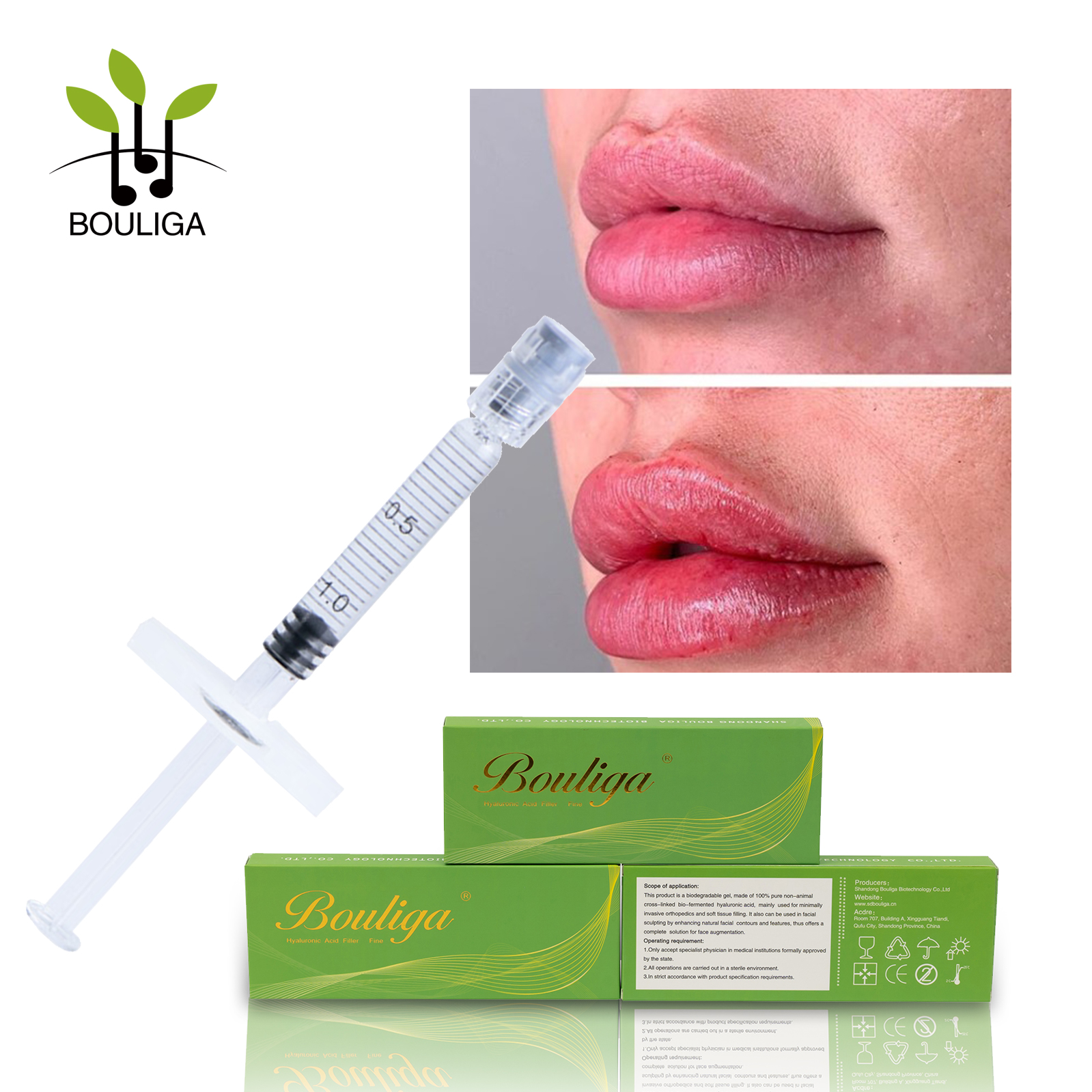 Lip Enhancement Crosslinked Hyaluronic Acid Injection Dermal Filler