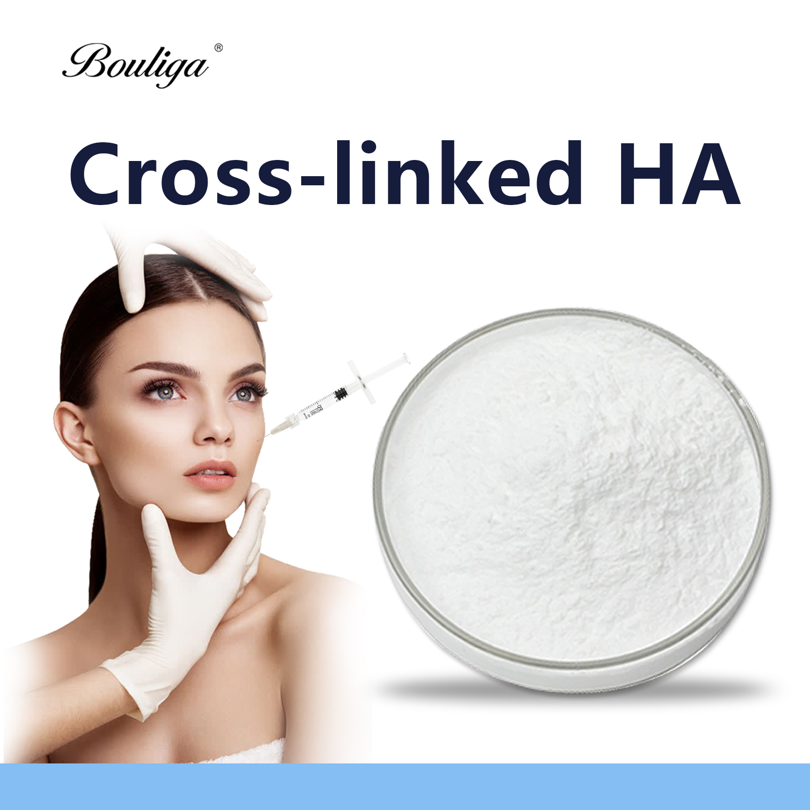 Crosslineked Sodium Hyaluronate Powder 