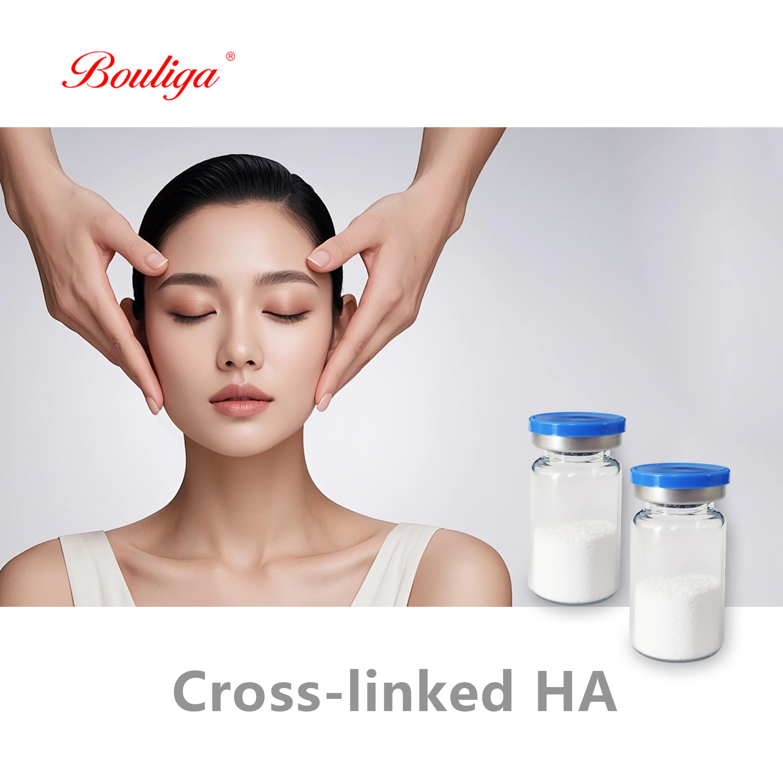 Factory Supply Cross-lineked Hyaluronic Acid Powder 