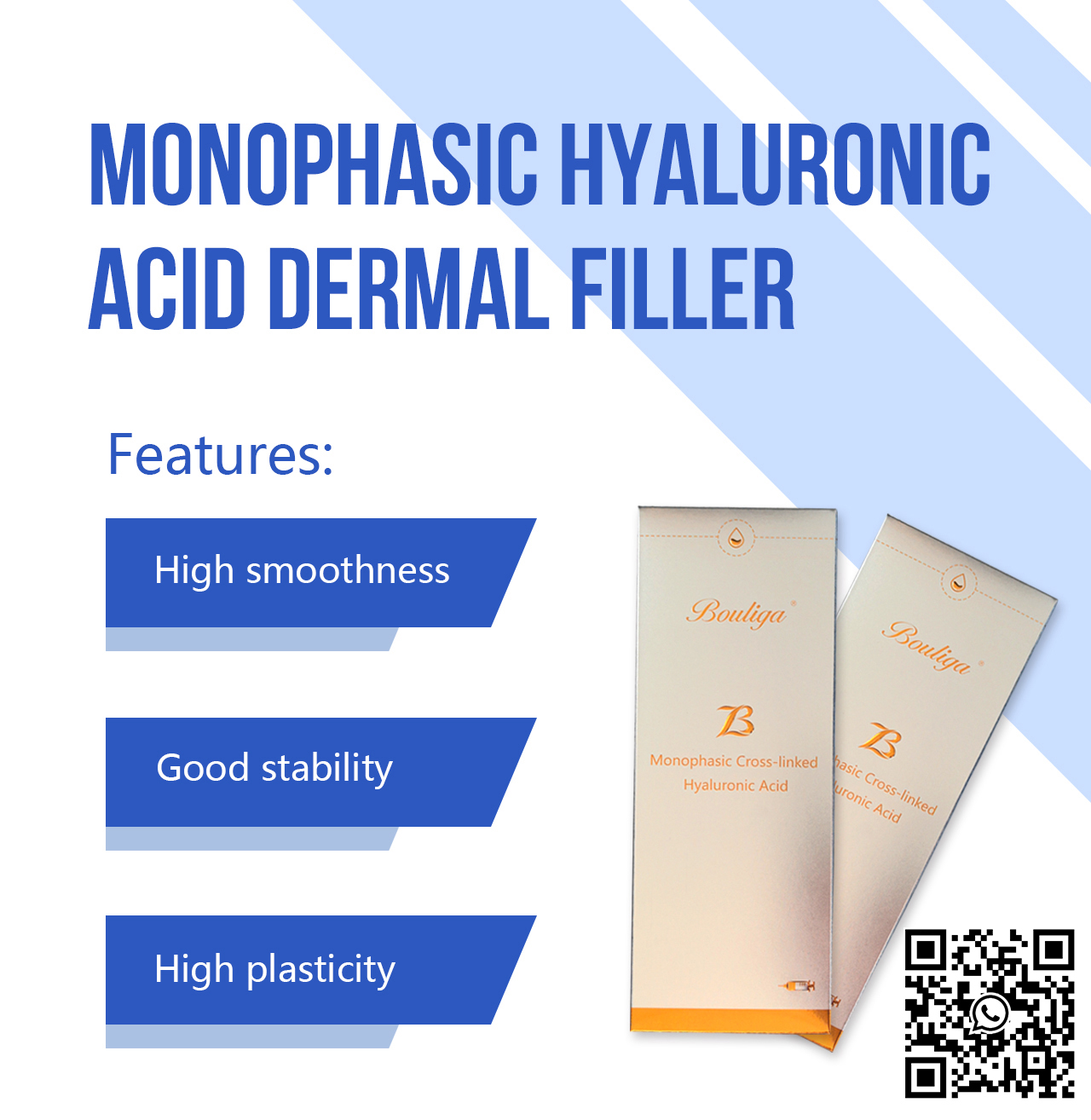 Bouliga Long Lasting Monophasic Hyaluronic Acid Dermal Fillers