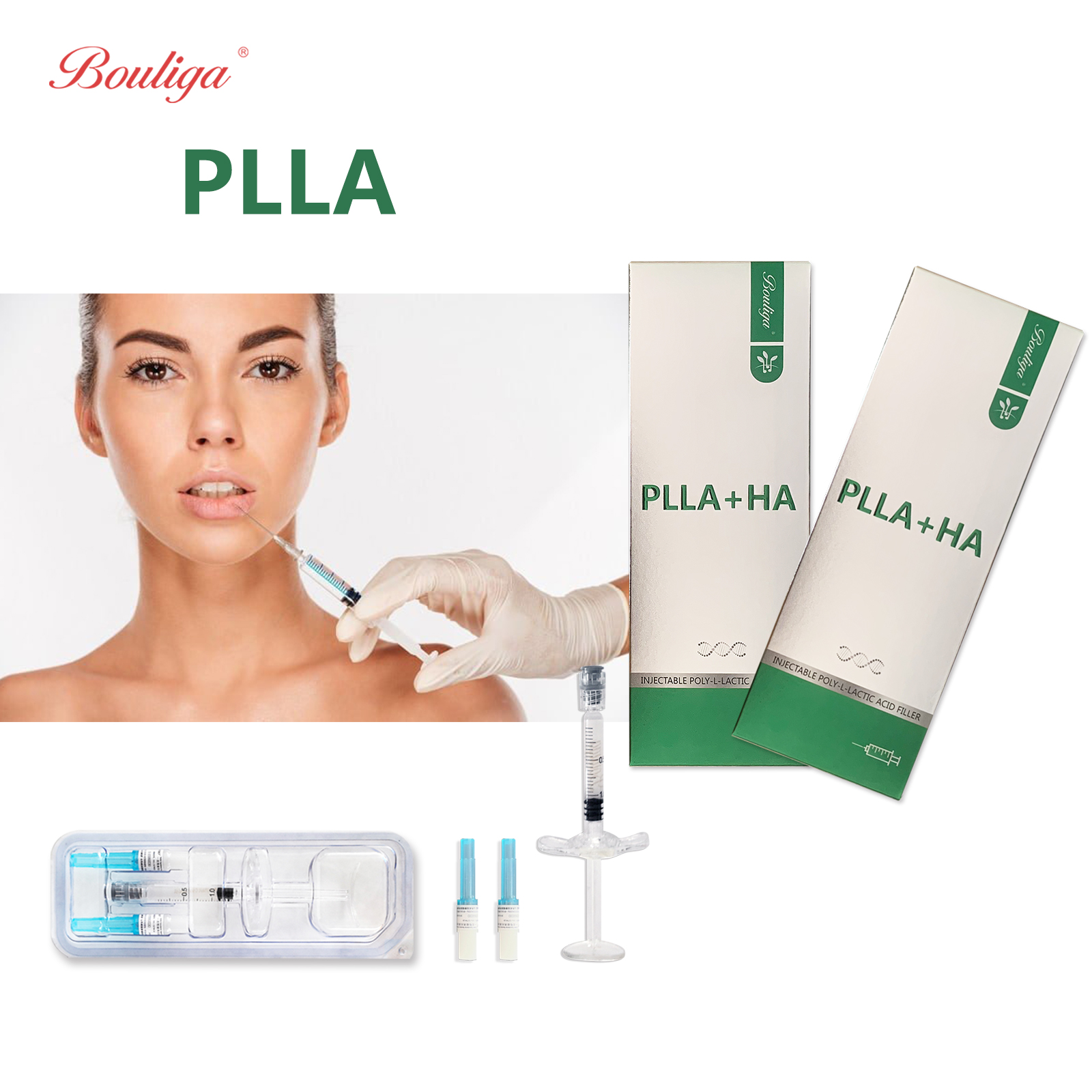 Bouliga Plla Hyaluronic Acid Filler for lip nose cheek chin and wrinkles