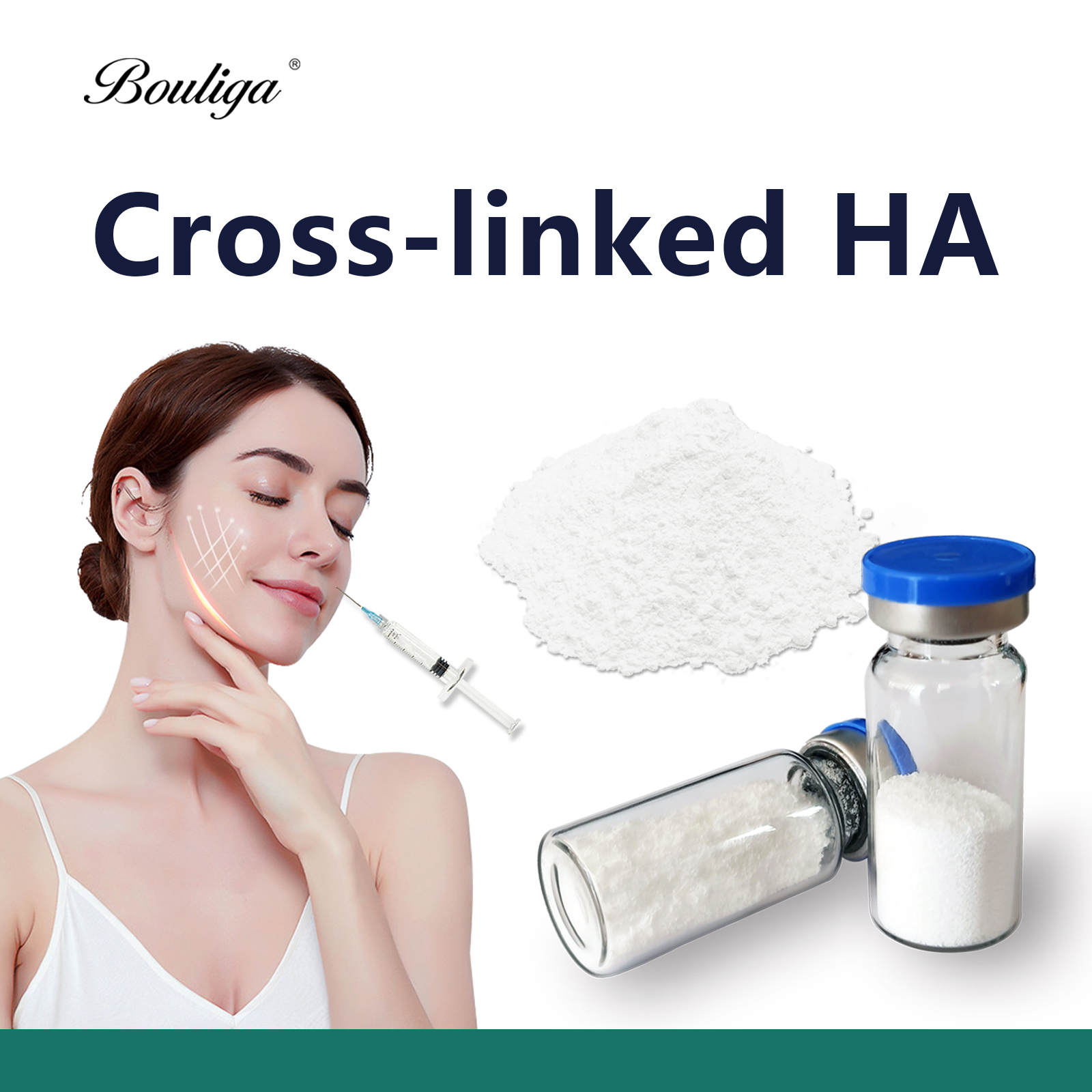 Crosslineked Sodium Hyaluronate Powder 