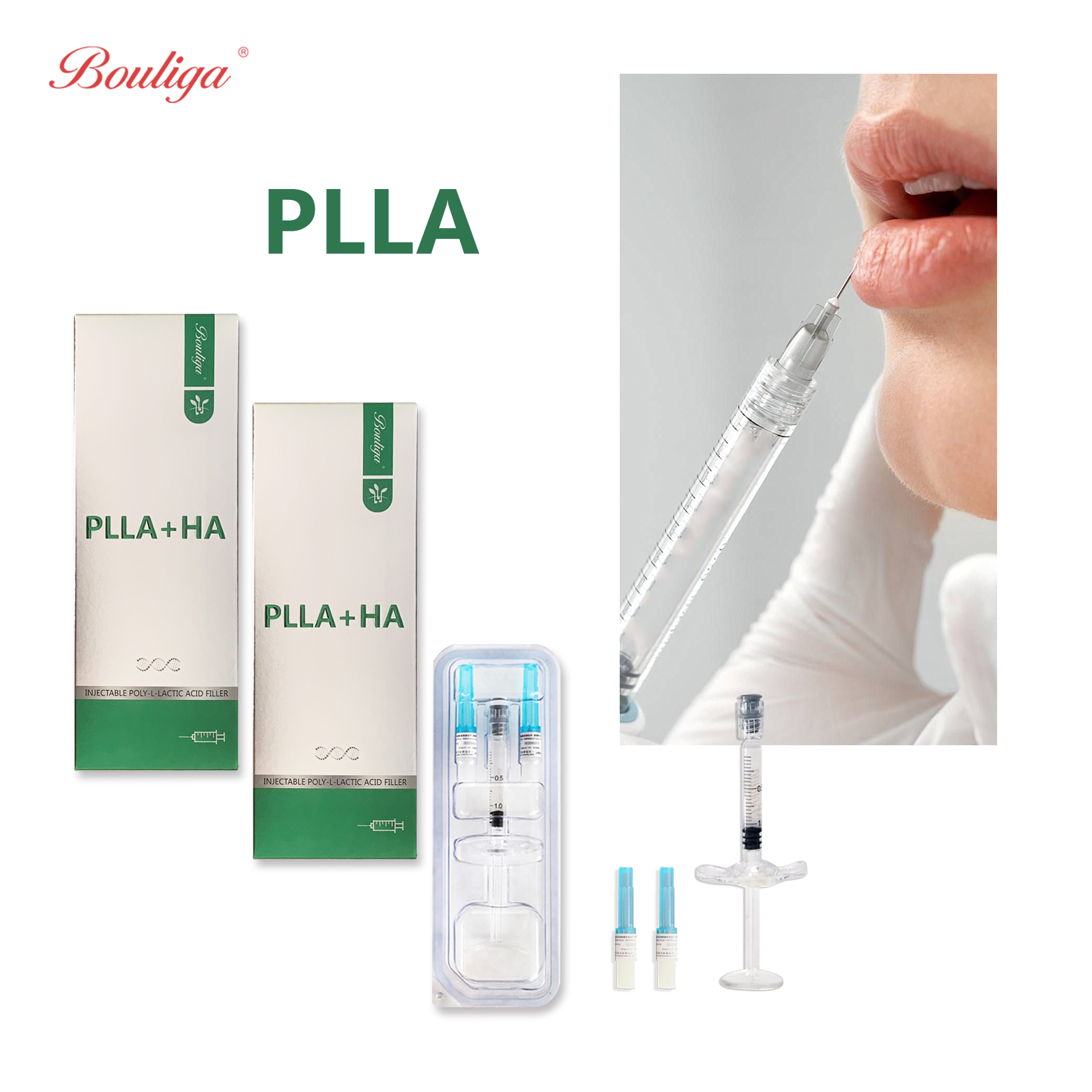 Bouliga Plla Hyaluronic Acid Filler for lip nose cheek chin and wrinkles