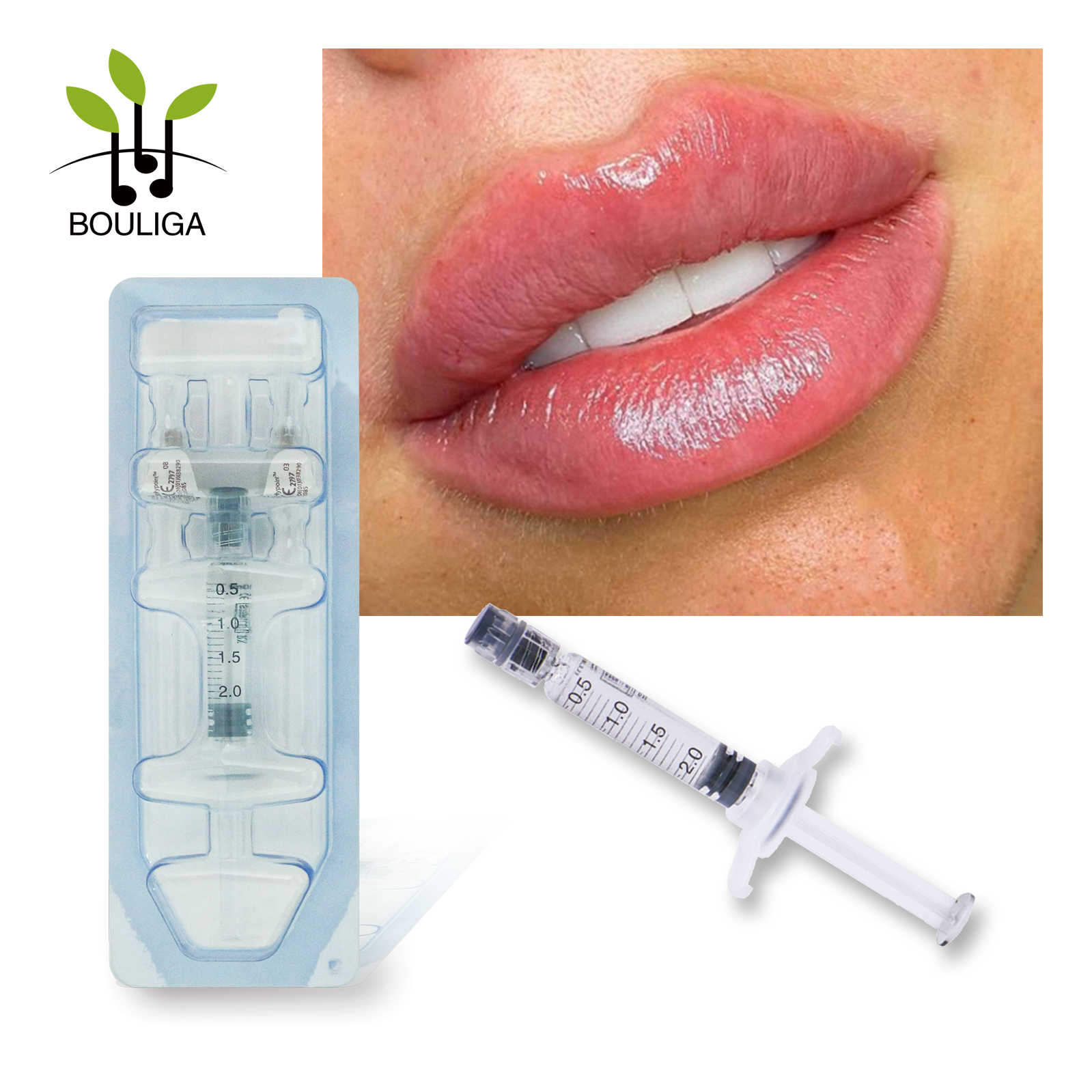 Bouliga Hyaluronci Acid Dermal Filler 2ml 24mg/ml Lip filler