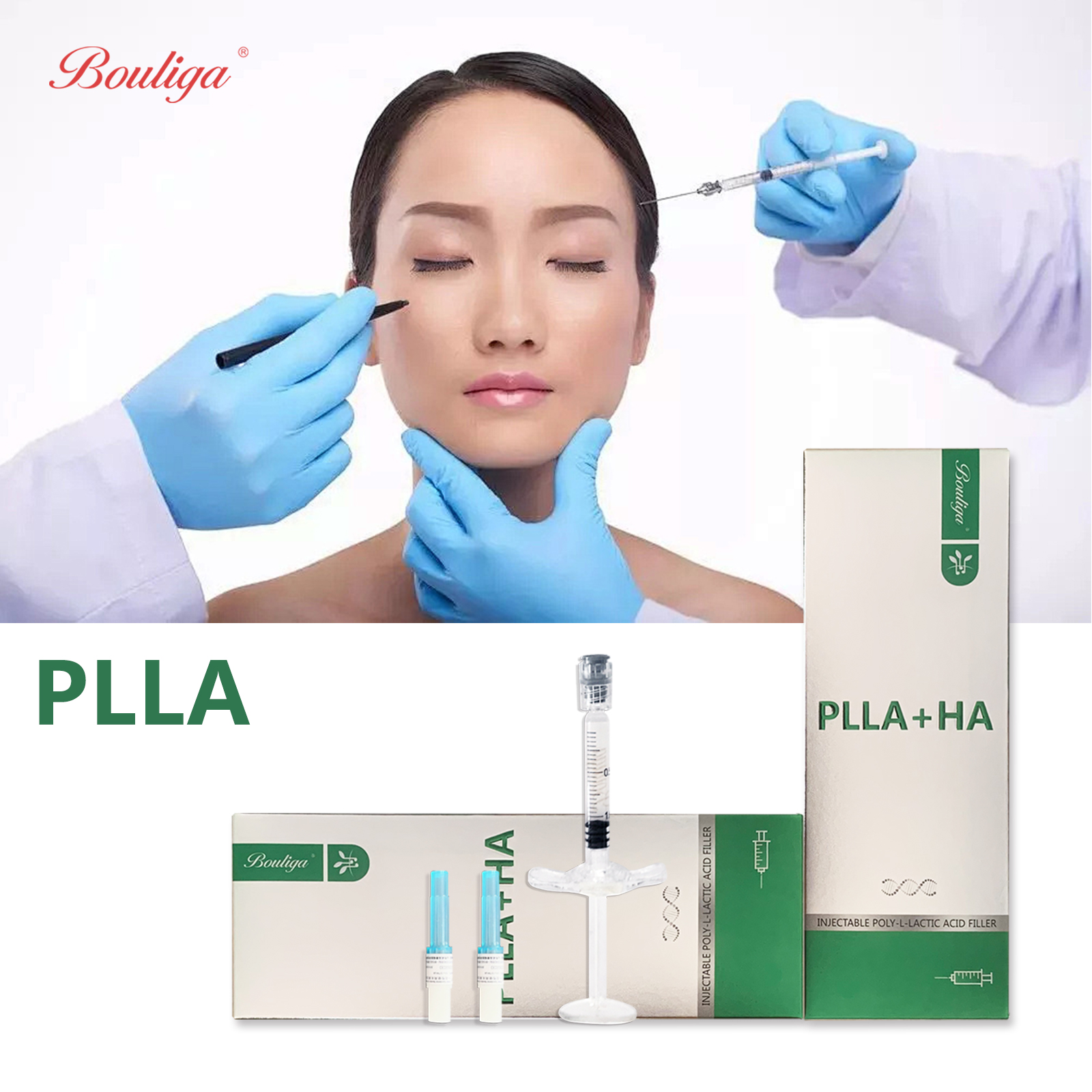Bouliga Plla Hyaluronic Acid Filler for lip nose cheek chin and wrinkles