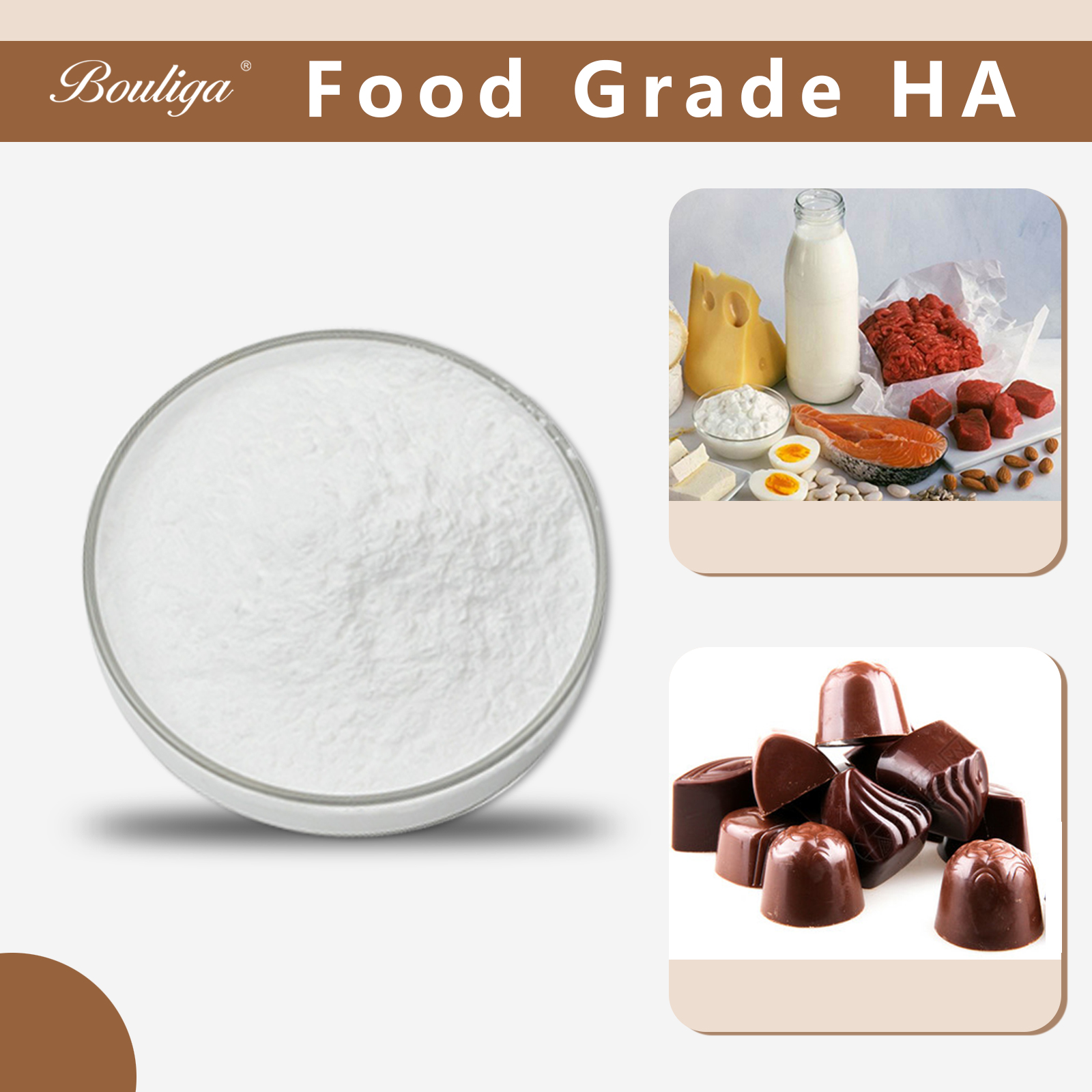 Food grade sodium hyaluronate powder hyaluronic acid powder 