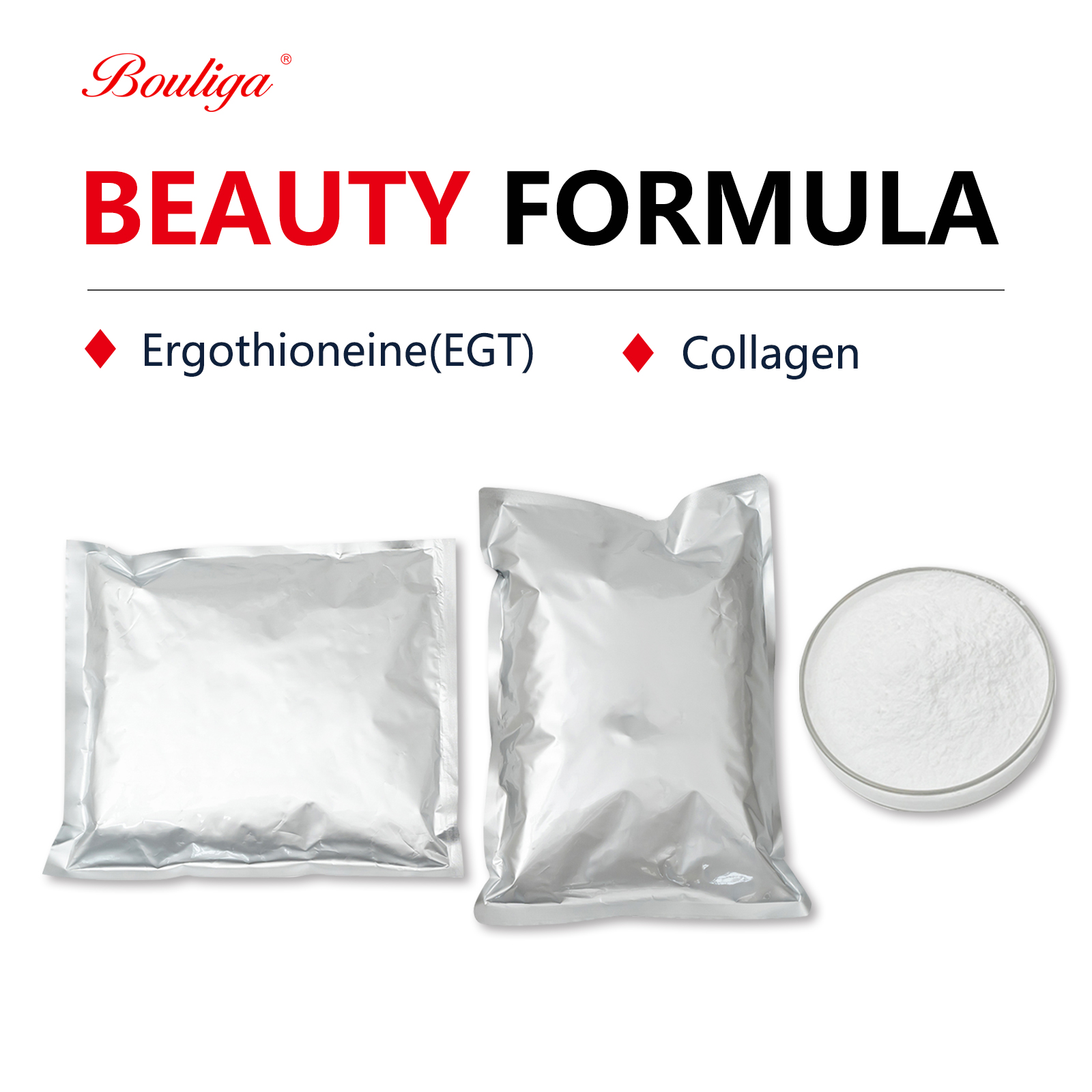 Beauty Cosmetics Formular: Hyaluronic Acid Powder+Ergothioneine(EGT)