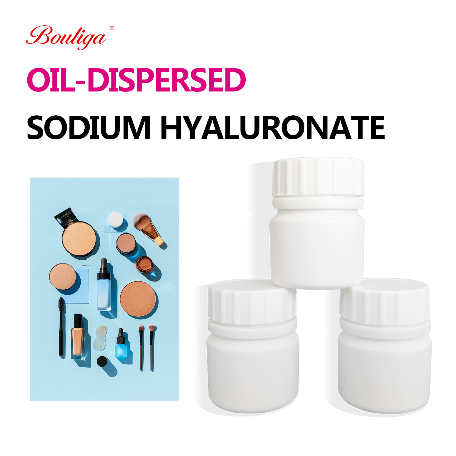 Oil Dispersible Hyaluronic Acid for Makeup Prodcuts