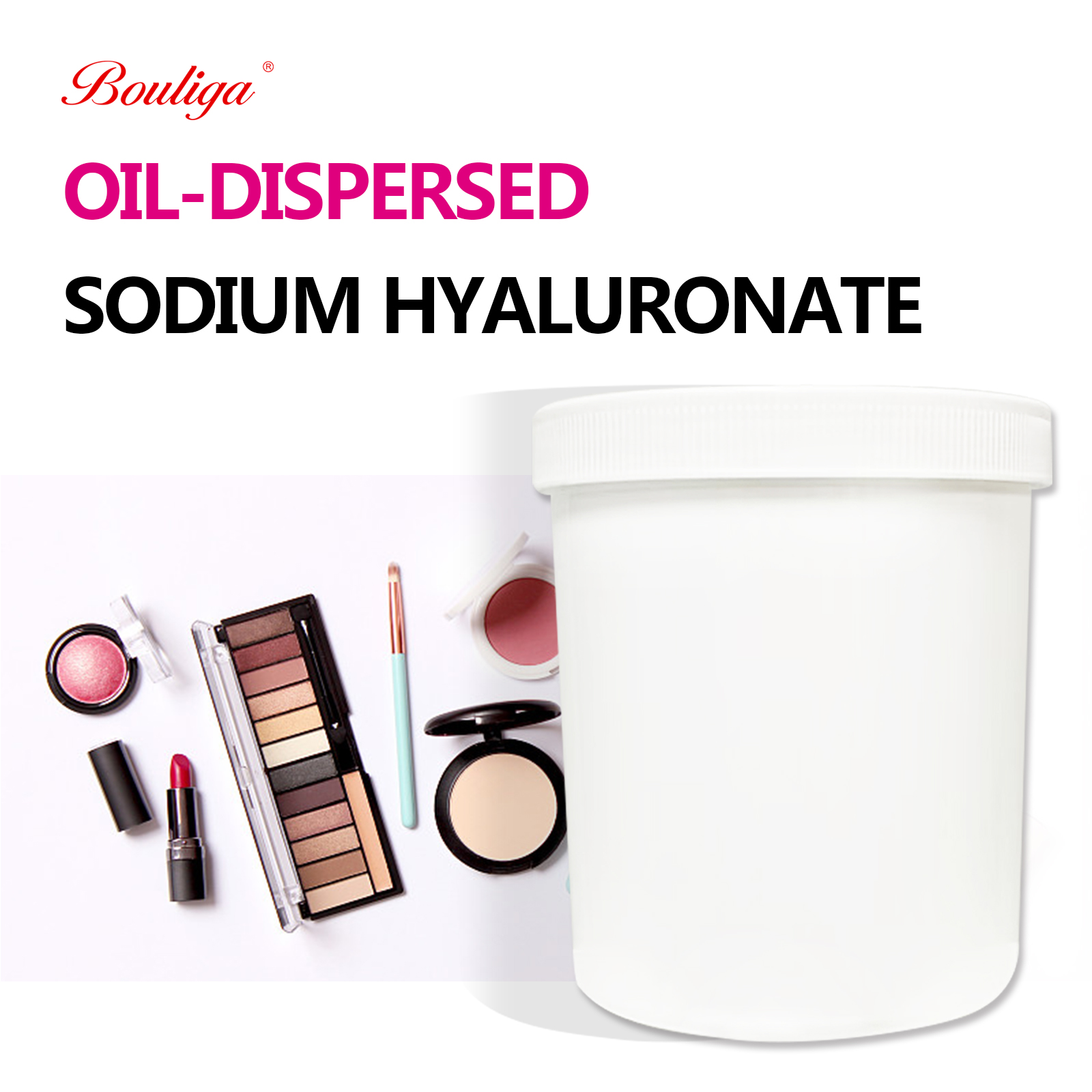 Oil Dispersible Hyaluronic Acid for Makeup Prodcuts