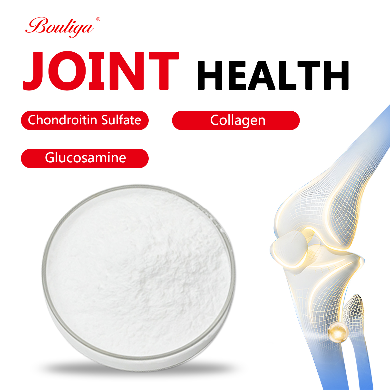 Joint Health Formular: Hyaluronic Acid Powder+Collagen+Chondroitin Sulfate