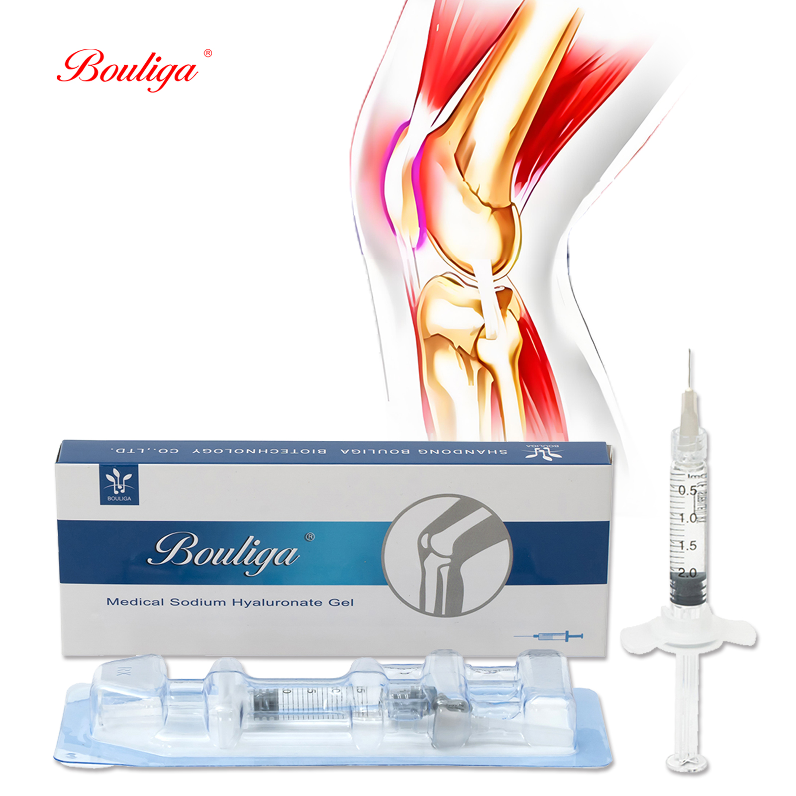 90mg/3ml Non-Cross Linked HA Knee Filler for Rejuvenation