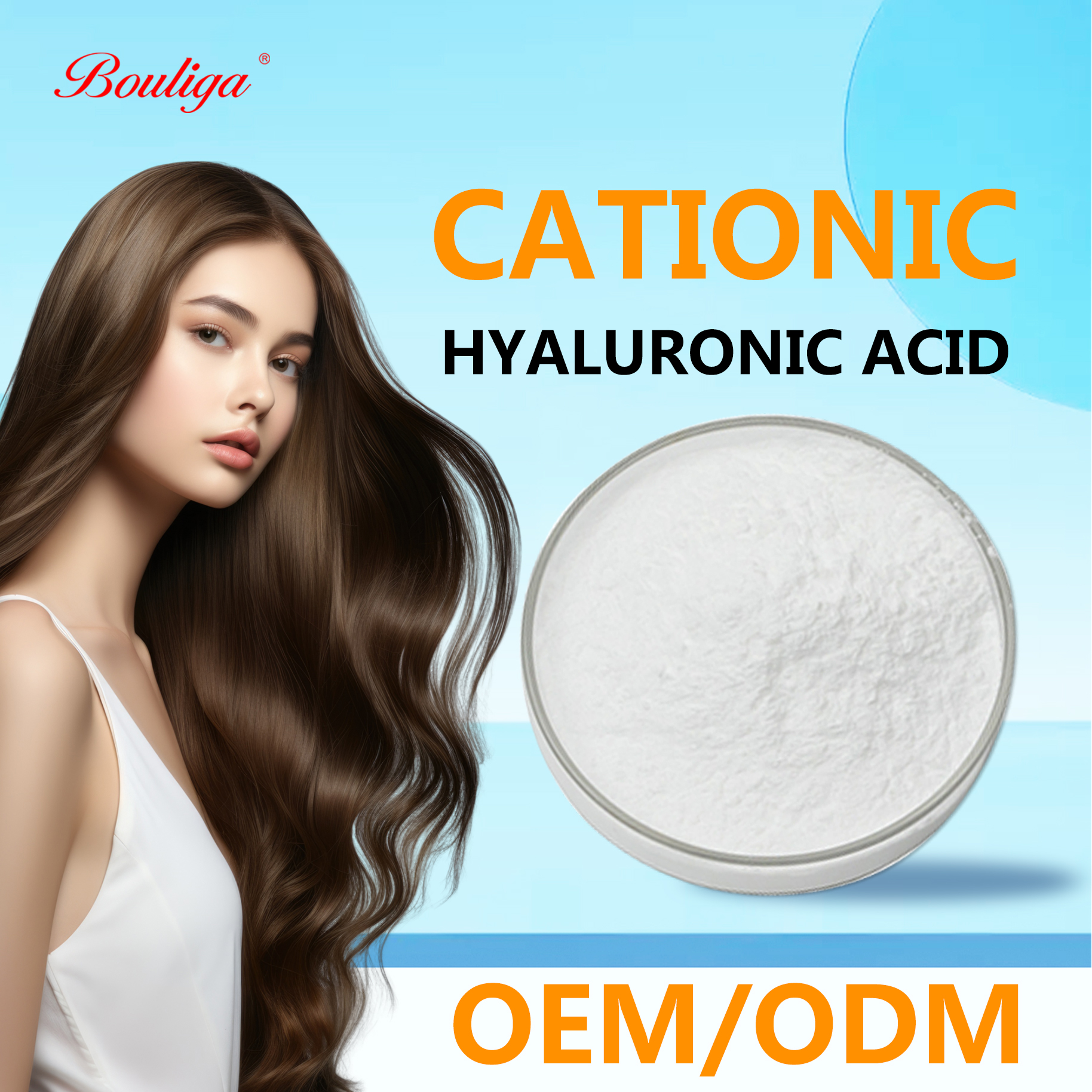 Cationic Sodium Hyaluronate Powder/Hyaluronate Powder.