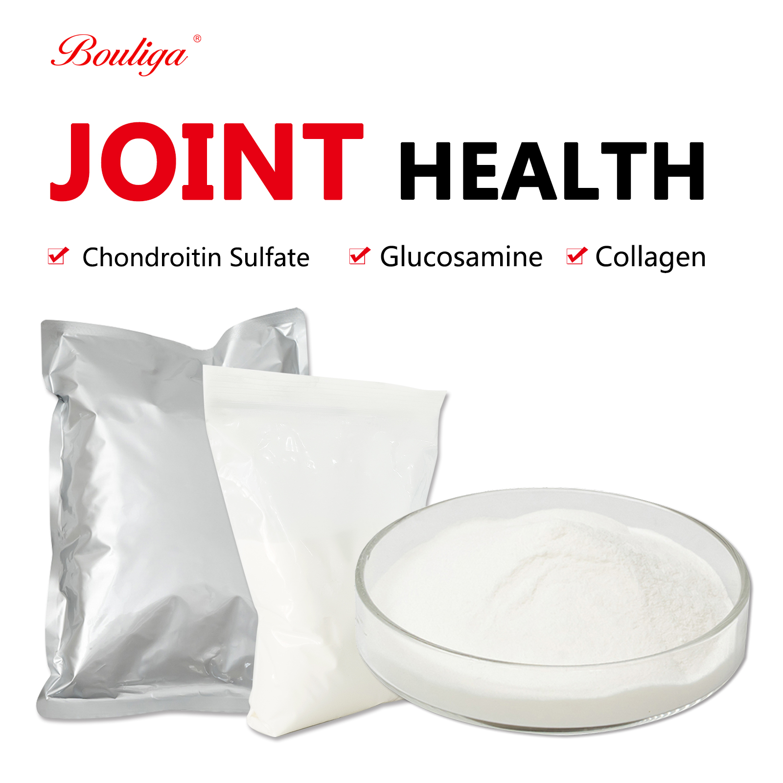 Joint Health Formular: Hyaluronic Acid Powder+Collagen+Chondroitin Sulfate