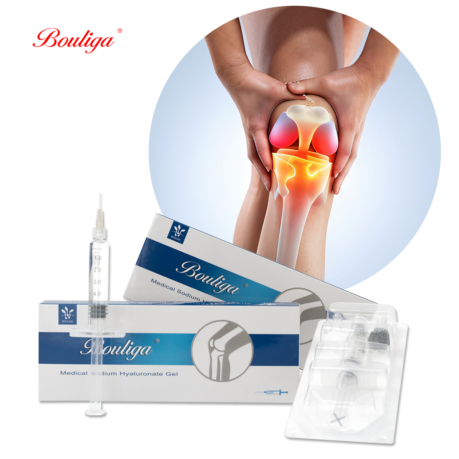 90mg/3ml Non-Cross Linked HA Knee Filler for Rejuvenation